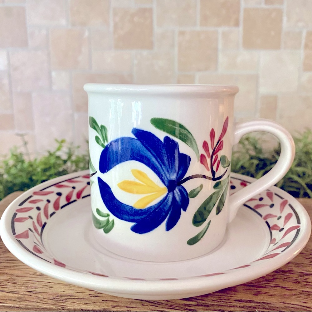 Portmeirion Welsh Dresser Coffee Cup / Can from England Discontinued